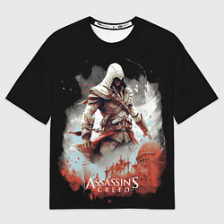 Футболка оверсайз женская Assassins creed город из частиц, цвет: 3D-принт