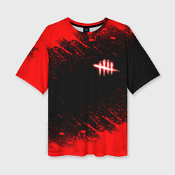 Футболка оверсайз женская Dead by daylight огненный, цвет: 3D-принт