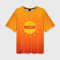 Футболка оверсайз женская Orange sunshine reggae, цвет: 3D-принт
