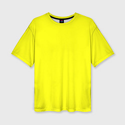 Футболка оверсайз женская Яркий желтый, цвет: 3D-принт