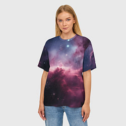 Футболка оверсайз женская Абстрактный космос фантастика, цвет: 3D-принт — фото 2