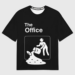 Футболка оверсайз женская Офис и суп, цвет: 3D-принт