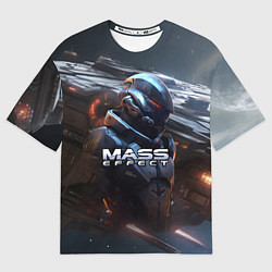 Футболка оверсайз женская Mass Effect game space, цвет: 3D-принт