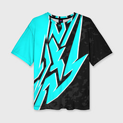 Футболка оверсайз женская Mint graffiti, цвет: 3D-принт
