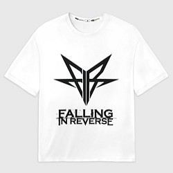 Футболка оверсайз женская Falling in Reverse band logo, цвет: 3D-принт