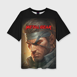 Футболка оверсайз женская Веном Снейк из игры Metal gear, цвет: 3D-принт