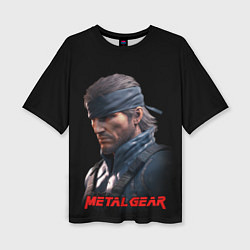 Футболка оверсайз женская Веном Снейк из игры Metal gear, цвет: 3D-принт