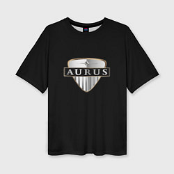 Футболка оверсайз женская Aurus logo, цвет: 3D-принт