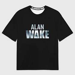 Футболка оверсайз женская Алан Вейк лого, цвет: 3D-принт