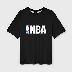 Футболка оверсайз женская NBA logo sport, цвет: 3D-принт