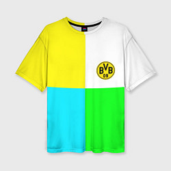 Футболка оверсайз женская Borussia color cport, цвет: 3D-принт