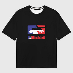 Футболка оверсайз женская Limp Bizkit logo brend, цвет: 3D-принт