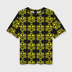 Женская футболка оверсайз One piece pirate king pattern