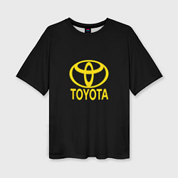 Женская футболка оверсайз Toyota yellow