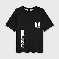 Футболка оверсайз женская Isuzu logo white, цвет: 3D-принт
