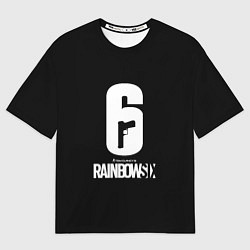 Футболка оверсайз женская Rainbow six ubisoft game, цвет: 3D-принт