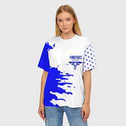 Футболка оверсайз женская The last of us краски цикады, цвет: 3D-принт — фото 2