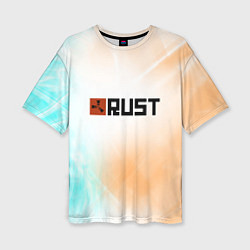 Футболка оверсайз женская RUST gradient, цвет: 3D-принт