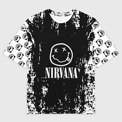 Футболка оверсайз женская Nirvana teddy, цвет: 3D-принт