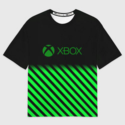 Футболка оверсайз женская Xbox line green, цвет: 3D-принт
