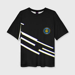 Футболка оверсайз женская Inter line fc, цвет: 3D-принт