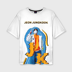 Футболка оверсайз женская BTS Jeon Jungkook, цвет: 3D-принт
