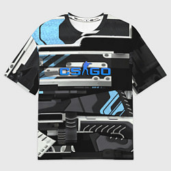Футболка оверсайз женская CS GO vulkan steel, цвет: 3D-принт