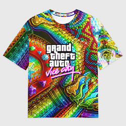 Футболка оверсайз женская GTA casino steel, цвет: 3D-принт