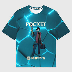 Футболка оверсайз женская Pocket Deadlock, цвет: 3D-принт