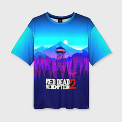 Футболка оверсайз женская Red Dead Redemption rockstar, цвет: 3D-принт