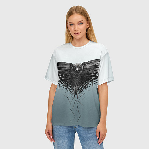 Женская футболка оверсайз Игра Престолов 4 сезон / 3D-принт – фото 3