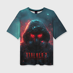 Футболка оверсайз женская Stalker 2 аномальная зона, цвет: 3D-принт