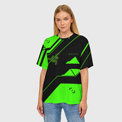 Футболка оверсайз женская Razer geometry game, цвет: 3D-принт — фото 2