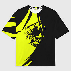 Футболка оверсайз женская Cyberpunk 2077 тексутар, цвет: 3D-принт