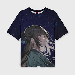 Футболка оверсайз женская МаоМао, цвет: 3D-принт