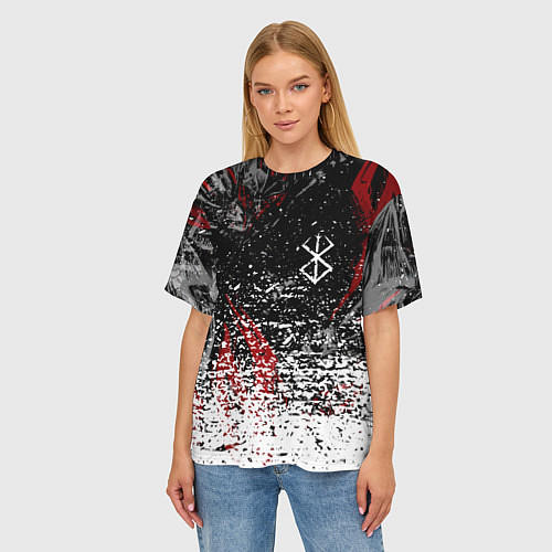 Женская футболка оверсайз Berserk 1997 / 3D-принт – фото 3