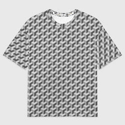 Футболка оверсайз женская Куб на кубе, цвет: 3D-принт