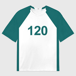 Футболка оверсайз женская Игра в кальмара 120, цвет: 3D-принт