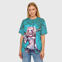 Футболка оверсайз женская Harley Quinn, цвет: 3D-принт — фото 2