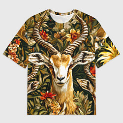 Футболка оверсайз женская Газель, цвет: 3D-принт