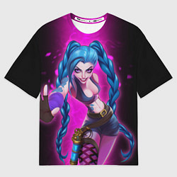 Футболка оверсайз женская Jinx Arcane League of Legends game, цвет: 3D-принт