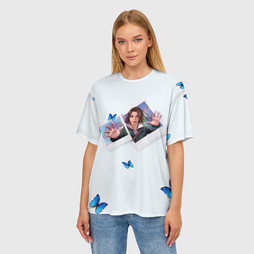 Женская футболка оверсайз Life is strange: double exposure / 3D-принт – фото 3