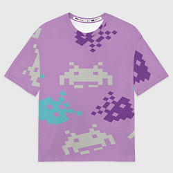 Футболка оверсайз женская Пиксели, цвет: 3D-принт