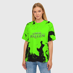 Футболка оверсайз женская Lord of the fallen flame, цвет: 3D-принт — фото 2