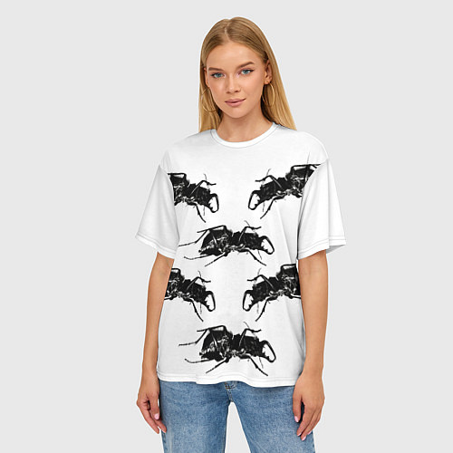 Женская футболка оверсайз Mezzanine / 3D-принт – фото 3