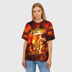 Футболка оверсайз женская Indiana Jones and the raiders of the lost ark, цвет: 3D-принт — фото 2