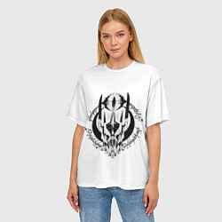Футболка оверсайз женская Саурон и темное око Властелин колец, цвет: 3D-принт — фото 2