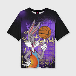 Футболка оверсайз женская Багз Банни - Looney Tunes, цвет: 3D-принт