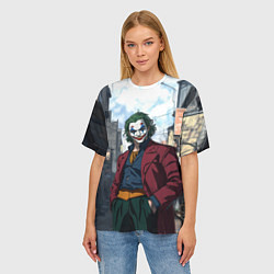 Футболка оверсайз женская Аниме Джокер, цвет: 3D-принт — фото 2