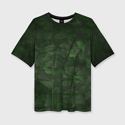 Футболка оверсайз женская Абстракция - strange camouflage, цвет: 3D-принт